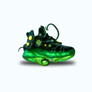 3D sneaker design from Runnix 3D, highlighting a customizable structure and sustainable materials like TPU.