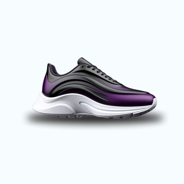 Detailed 3D sneaker by Runnix 3D, emphasizing a modern look, customization, and eco-friendly construction.